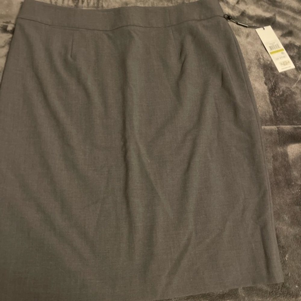 NWT Calvin Klein Dark Gray Pencil Skirt